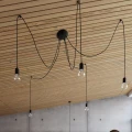 Lampa wisząca EDISON 5 czarna żyrandol SL.0371 SOLLUX LIGHTING