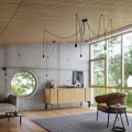 Lampa ścienna EDISON czarna kinkiet SL.0373 SOLLUX LIGHTING
