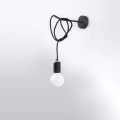 Lampa ścienna EDISON czarna kinkiet SL.0373 SOLLUX LIGHTING