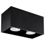 Lampa sufitowa QUAD MAXI czarna plafon SL.0381 SOLLUX LIGHTING