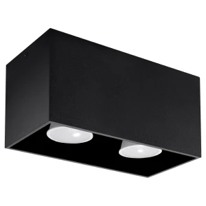 Lampa sufitowa QUAD MAXI czarna plafon SL.0381 SOLLUX LIGHTING