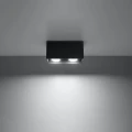 Lampa sufitowa QUAD MAXI czarna plafon SL.0381 SOLLUX LIGHTING