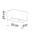 Lampa sufitowa QUAD MAXI czarna plafon SL.0381 SOLLUX LIGHTING