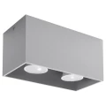 Lampa sufitowa QUAD MAXI szara plafon SL.0382 SOLLUX LIGHTING