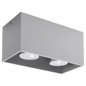 Lampa sufitowa QUAD MAXI szara plafon SL.0382 SOLLUX LIGHTING