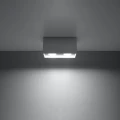Lampa sufitowa QUAD MAXI szara plafon SL.0382 SOLLUX LIGHTING