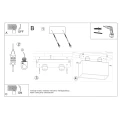 Lampa sufitowa QUAD MAXI szara plafon SL.0382 SOLLUX LIGHTING