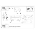 Lampa sufitowa LOBO MAXI czarna plafon SL.0384 SOLLUX LIGHTING