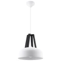 Lampa wisząca CASCO biała/czarna zwis SL.0387 SOLLUX LIGHTING