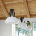 Lampa wisząca CASCO biała/czarna zwis SL.0387 SOLLUX LIGHTING