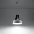 Lampa wisząca CASCO biała/czarna zwis SL.0387 SOLLUX LIGHTING