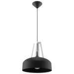 Lampa wisząca CASCO czarna/biała zwis SL.0389 SOLLUX LIGHTING