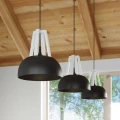 Lampa wisząca CASCO czarna/biała zwis SL.0389 SOLLUX LIGHTING