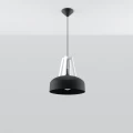 Lampa wisząca CASCO czarna/biała zwis SL.0389 SOLLUX LIGHTING