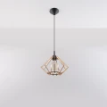 Lampa wisząca POMPELMO naturalne drewno zwis SL.0393 SOLLUX LIGHTING