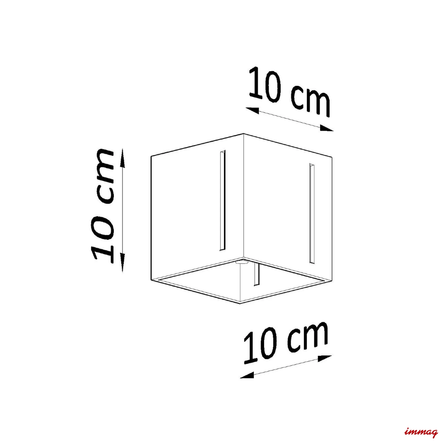 Lampa sufitowa PIXAR czarna plafon SL.0400 SOLLUX LIGHTING - wymiary
