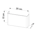 Lampa ścienna COPERTURA biała kinkiet SL.0419 SOLLUX LIGHTING