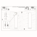 Lampa sufitowa LAGOS 30 czarna plafon SL.0436 SOLLUX LIGHTING