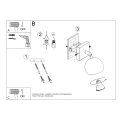 Lampa ścienna OCULARE biała kinkiet SL.0437 SOLLUX LIGHTING