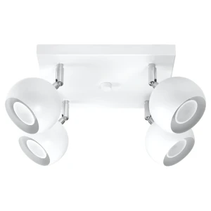 Lampa sufitowa OCULARE 4 biała plafon SL.0440 SOLLUX LIGHTING