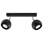 Lampa sufitowa OCULARE 2 czarna plafon SL.0444 SOLLUX LIGHTING