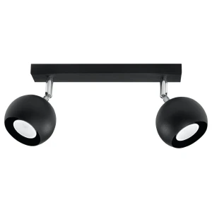 Lampa sufitowa OCULARE 2 czarna plafon SL.0444 SOLLUX LIGHTING