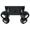 Lampa sufitowa OCULARE 4 czarna plafon SL.0446 SOLLUX LIGHTING