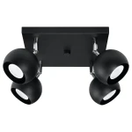 Lampa sufitowa OCULARE 4 czarna plafon SL.0446 SOLLUX LIGHTING