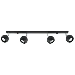 Lampa sufitowa OCULARE 4L czarna plafon SL.0447 SOLLUX LIGHTING