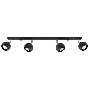 Lampa sufitowa OCULARE 4L czarna plafon SL.0447 SOLLUX LIGHTING