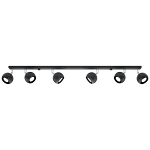 Lampa sufitowa OCULARE 6L czarna plafon SL.0448 SOLLUX LIGHTING