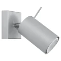 Lampa ścienna RING 1 szara kinkiet SL.0449 SOLLUX LIGHTING