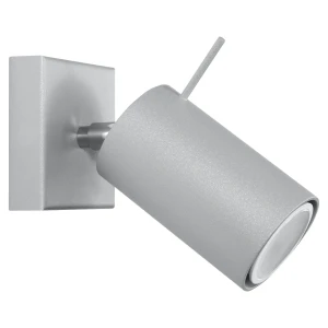Lampa ścienna RING 1 szara kinkiet SL.0449 SOLLUX LIGHTING