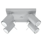 Lampa sufitowa RING 4 szara plafon SL.0452 SOLLUX LIGHTING