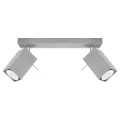 Lampa sufitowa MERIDA 2 szara plafon SL.0456 SOLLUX LIGHTING