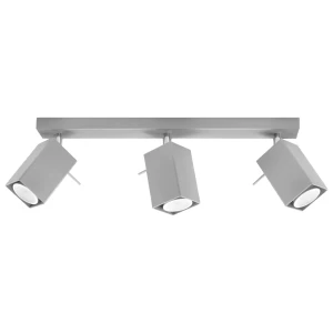 Lampa sufitowa MERIDA 3 szara plafon SL.0457 SOLLUX LIGHTING