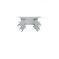 Lampa sufitowa MERIDA 4 szara plafon SL.0458 SOLLUX LIGHTING
