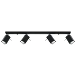 Lampa sufitowa MERIDA 4L czarna plafon SL.0459 SOLLUX LIGHTING