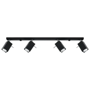Lampa sufitowa MERIDA 4L czarna plafon SL.0459 SOLLUX LIGHTING