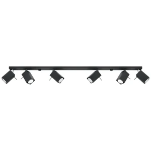 Lampa sufitowa MERIDA 6L czarna plafon SL.0460 SOLLUX LIGHTING