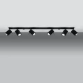 Lampa sufitowa MERIDA 6L czarna plafon SL.0460 SOLLUX LIGHTING