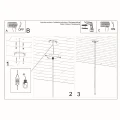 Lampa wisząca PASTELO 1 czarna zwis SL.0469 SOLLUX LIGHTING