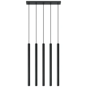 Lampa wisząca PASTELO 5 czarna zwis SL.0472 SOLLUX LIGHTING