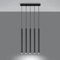 Lampa wisząca PASTELO 5 czarna zwis SL.0472 SOLLUX LIGHTING