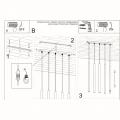 Lampa wisząca PASTELO 5 czarna zwis SL.0472 SOLLUX LIGHTING