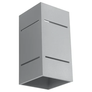 Lampa ścienna BLOCCO szara kinkiet SL.0479 SOLLUX LIGHTING