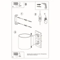 Lampa ścienna ORBIS beton kinkiet SL.0486 SOLLUX LIGHTING
