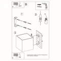 Lampa ścienna QUAD beton kinkiet SL.0487 SOLLUX LIGHTING