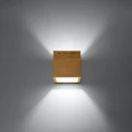 Lampa ścienna QUAD naturalne drewno kinkiet SL.0491 SOLLUX LIGHTING