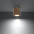 Lampa sufitowa ORBIS naturalne drewno plafon SL.0492 SOLLUX LIGHTING
